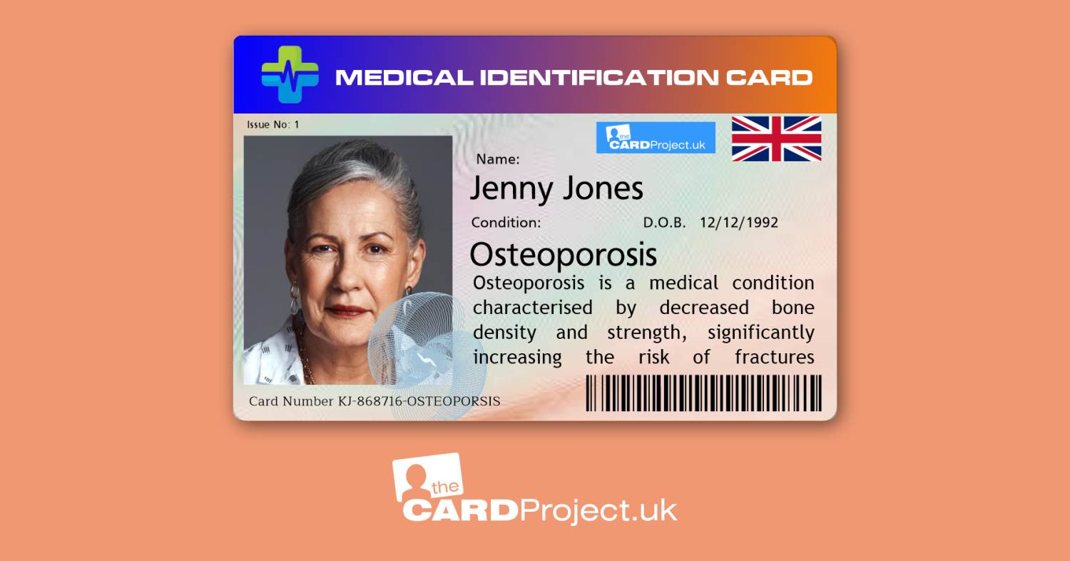 Premium Osteoporosis Medical Photo ID Card